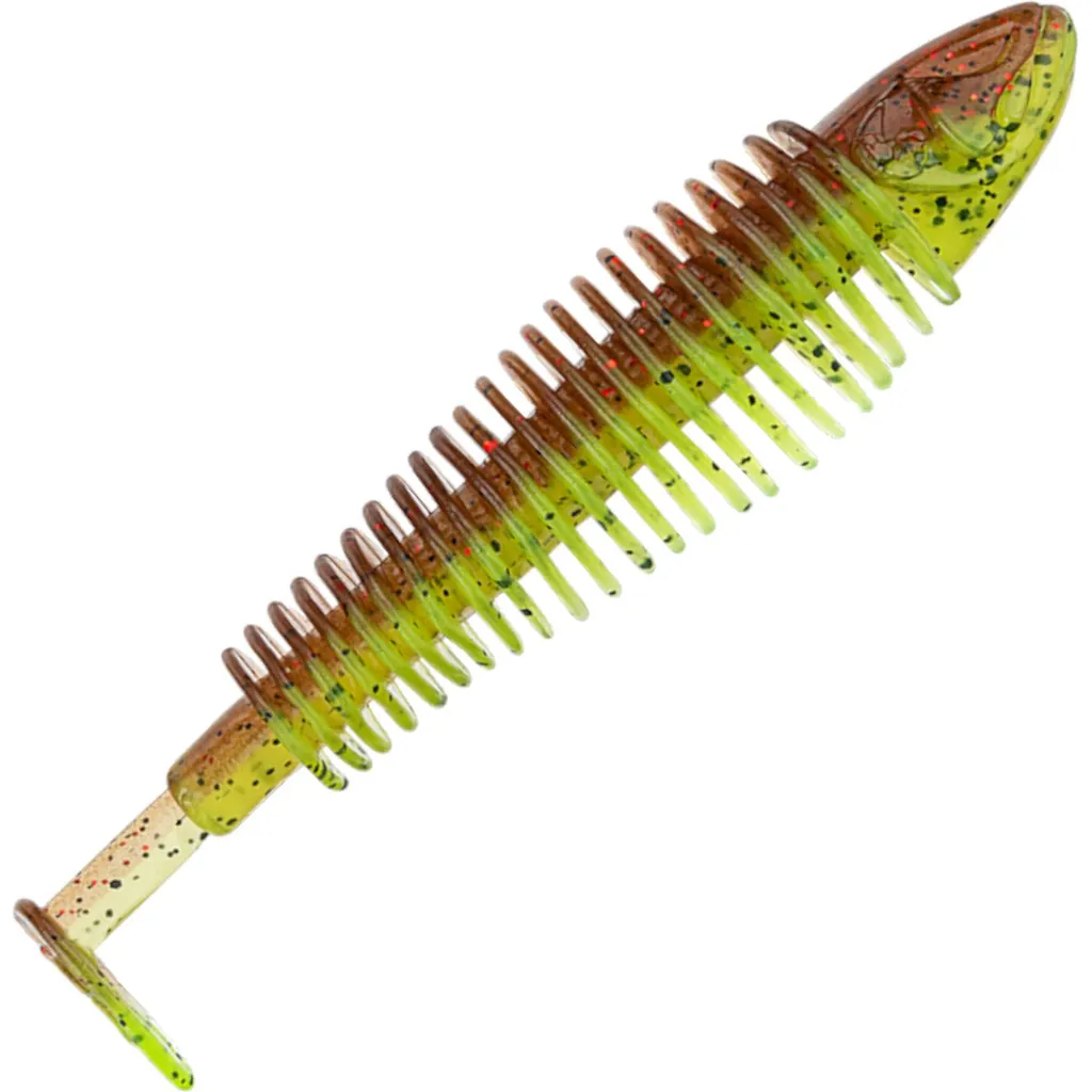 Bullseye Lamelli Gummifische 7cm 8Stück Appleseed Chartreuse
