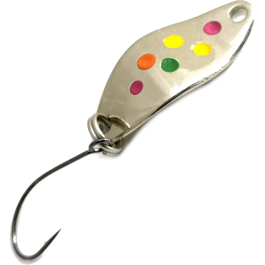 Troutwerk Spoon 1.5g 2.3cm Silber Mehrfarbige Punkte