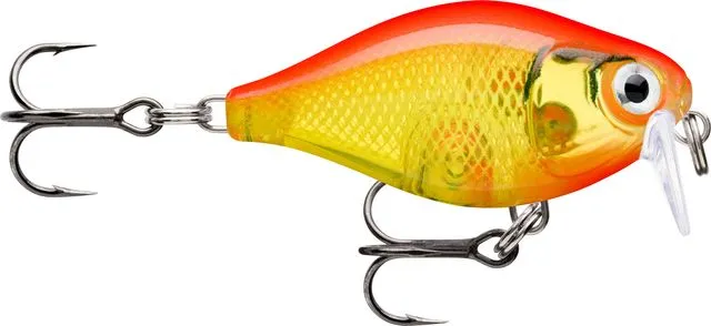 Rapala X-Light Crank Shallow Runner Crankbaits 3.5cm 0.9m 4g GFR (gold fluorescent red)