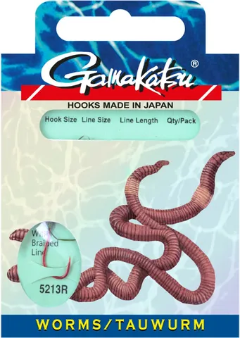 Gamakatsu Tauwurm LS-5213 Ready-Made Rigs #2 60cm