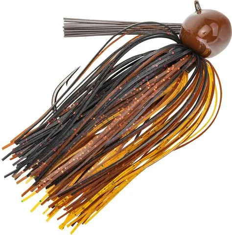 Strike King Tour Grade Football Jig 21.3g Black Brown Amber Gamakatsu 60A Tungsten
