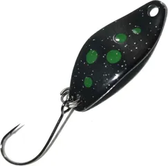 Troutwerk Spoon 2.3cm 1.5g Black/Green Dots