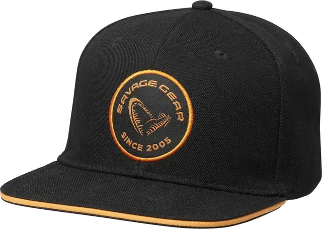 Savage Gear Badge Flatbill Cap Black Orange