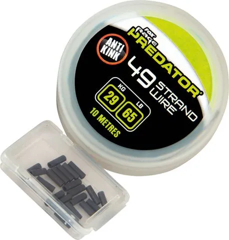 Fox Rage Predator 49-Strand Steel Wire Leader 10m 29kg