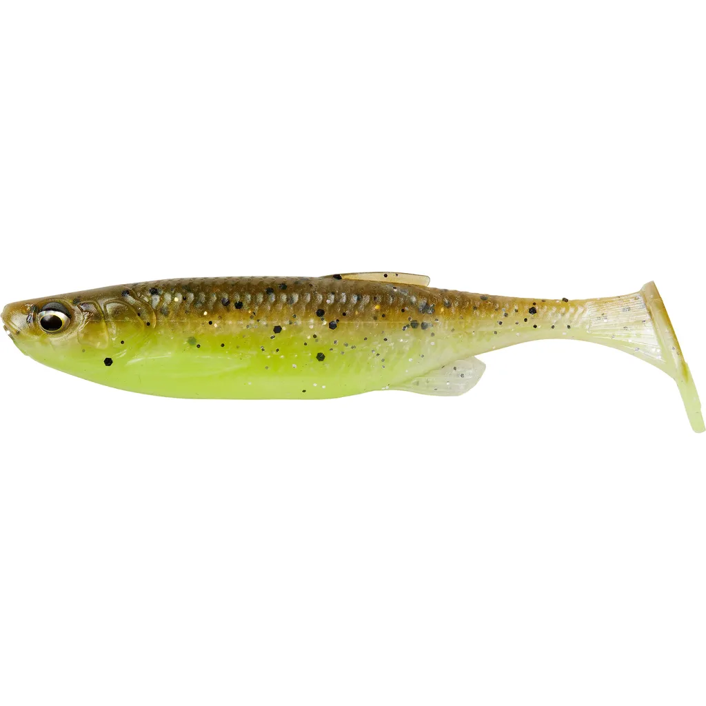 Savage Gear Fat Minnow T-Tail Softbait 7.5cm 5g Green Pearl Yellow
