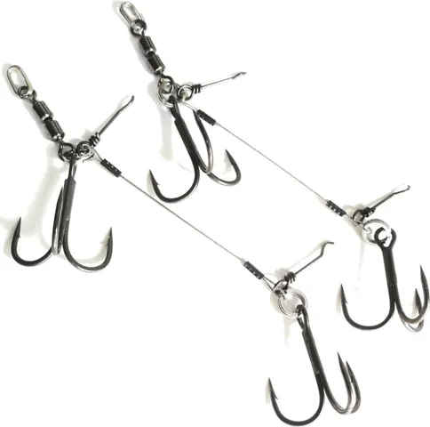 Pikecraft Double Swivel Stinger Rig L #1/0 2Stk