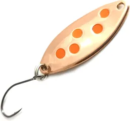 Troutwerk Spoon 3.3cm 2.5g Copper-Coloured/Orange Dots
