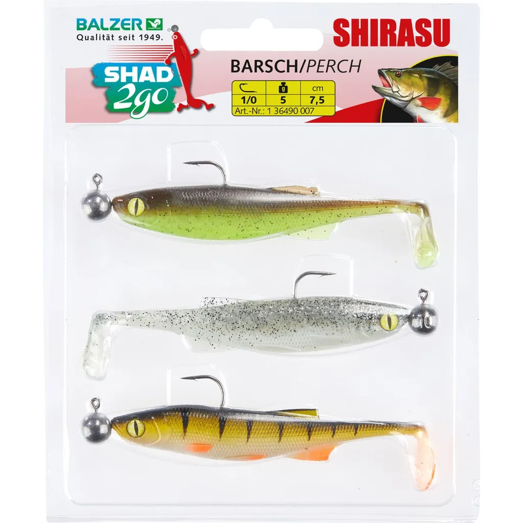 Balzer Shad 2go Set Barsch 7.5cm 5g