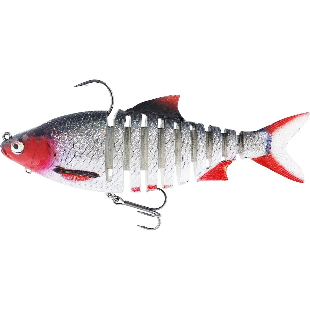 Westin Ricky The Roach Multi Jointed R2F Gummifische 14cm 41g Redlight Roach Sinking
