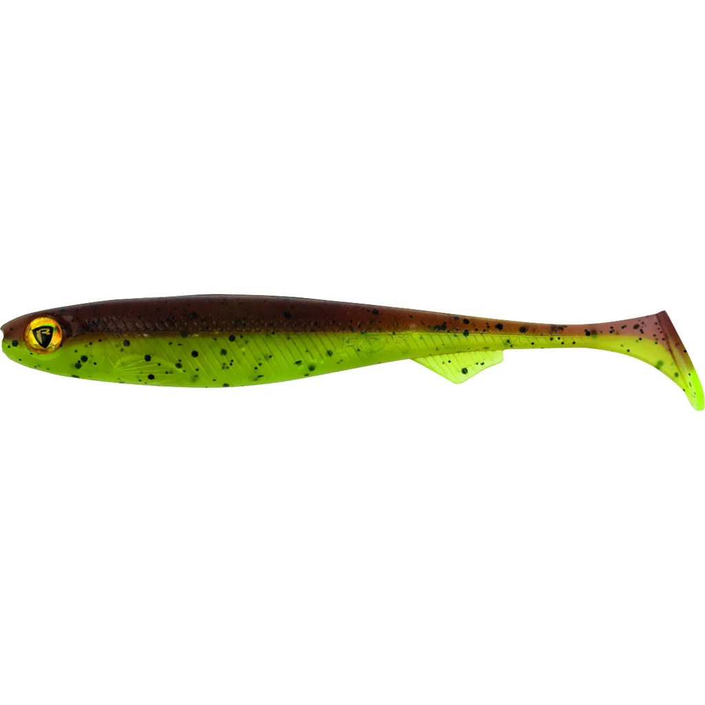Fox Rage Slick Shad Packs 9cm UV Green Pumpkin