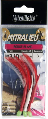 Ragot Mitralieu Meeresvorfach Rot-Weiß 3/0 0,60mm