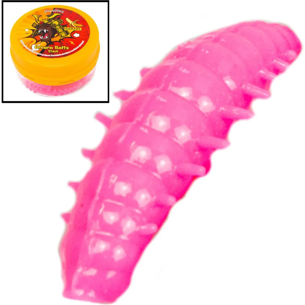 FTM Omura Baits Okto Banane Gummimaden 4cm Neon Pink