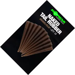 Korda Naked Tail Rubber 10pc Gravel/Clay