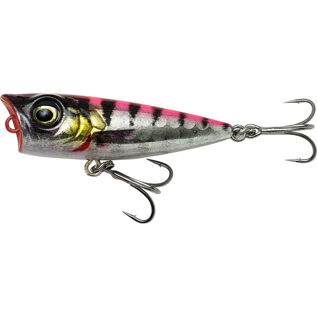 Savage Gear 3D Minnow Popper Oberflächenköder Pink Barracuda Photo Print 4.3cm 2.6g