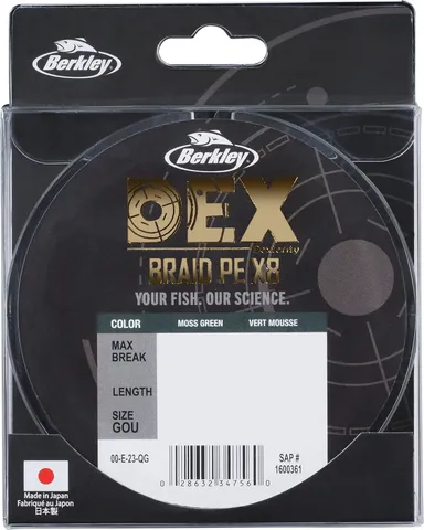 Berkley DEX x8 0.10mm 150m 7.9kg Moss Green