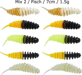 Balzer Trout Collector Forellenwürmer 7cm Mix 2 Fisch