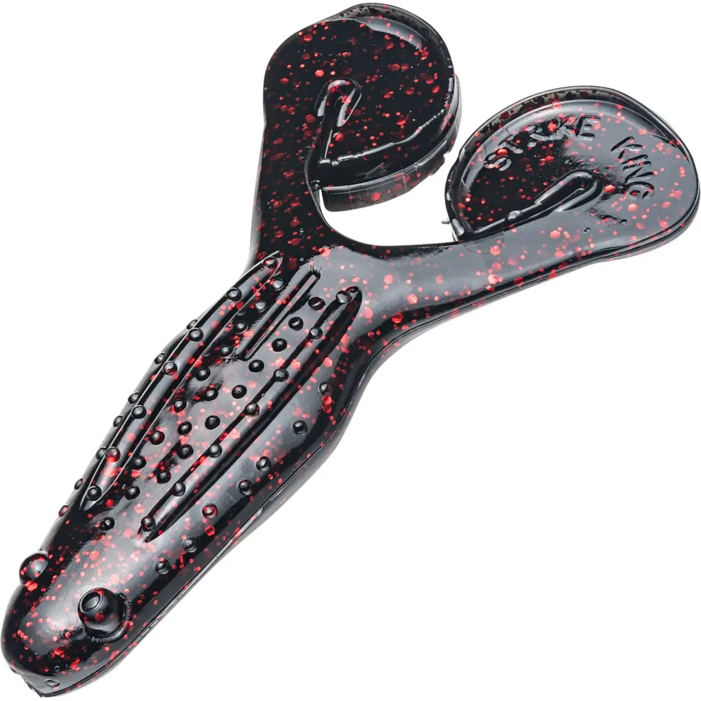 Strike King Rage Toad Softbait 10cm Black Neon