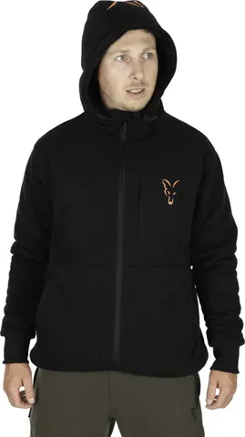 Fox Collection Sherpa Hoody Black/Orange XXL
