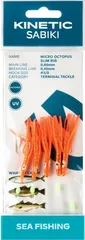 Kinetic Sabiki Micro Octopus Slim Fertigvorfach 220 130cm 0.6kg #3/0 Red UV