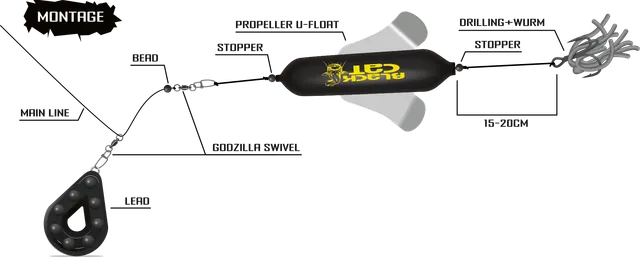 Black Cat Propeller U-Float Pose 10g