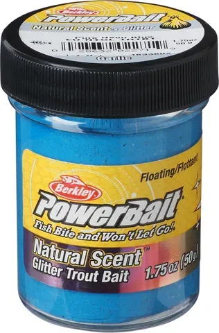 Berkley PowerBait Natural Glitter Forellenteig Blue Glitter / Knoblauch
