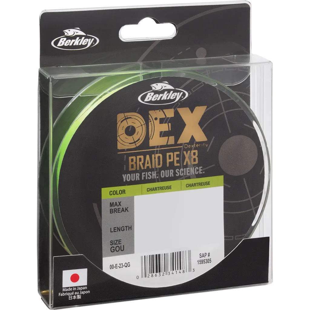 Berkley DEX x8 0.04mm 4.1kg 150m Char