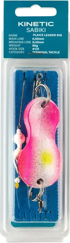 Kinetic Sabiki Plaice Leader Fertigvorfächer 120g #1/0 Kinky Pinky