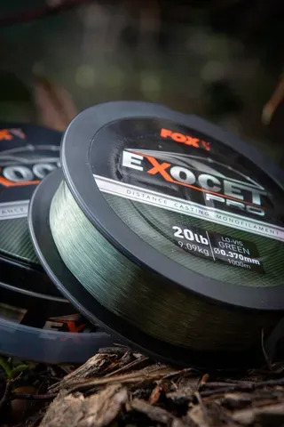 Fox Exocet Pro Monofilament Line 0.331mm 7.27kg 1000m Low Vis Green