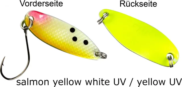 FTM Spoon Hammer 3.3cm 2.4g Salmon Yellow White UV/Yellow UV