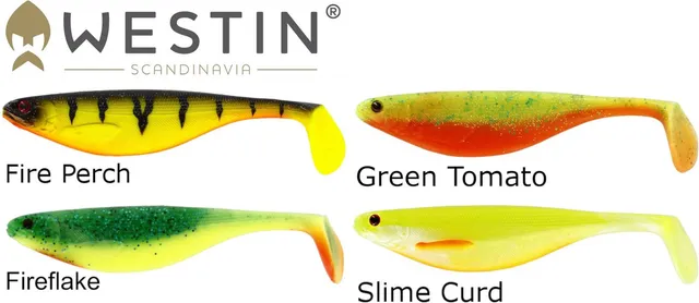 Westin ShadTeez Gummifische Köder 7cm 4g Dark Water Mix