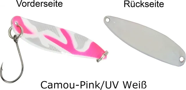 FTM Spoon Hammer 3.3cm 2.4g Camou-Pink/UV Weiß