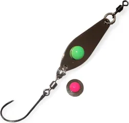 Troutwerk Spoon 3.1cm 2.4g Silver-Coloured/Pink/Green