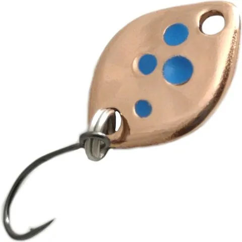 Troutwerk Spoon 0.8g 1.2cm Copper/Blue Dots