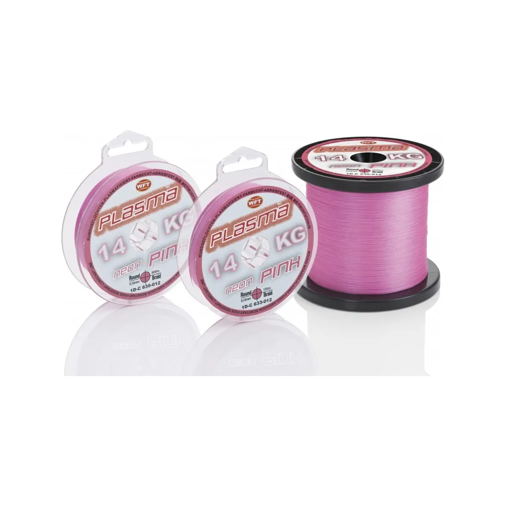 WFT KG Plasma Round Geflochtene Schnur 0,12mm Rosa