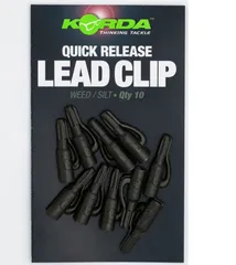 Korda Quick Release Lead Clips Weed/Silt
