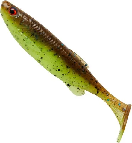 Savage Gear Fat Minnow T-Tail Softbait 7.5cm 5g Chartreuse Pumpkin