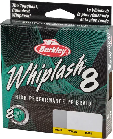 Berkley Whiplash 8 Geflochtene Schnur 300m 0,16mm Yellow