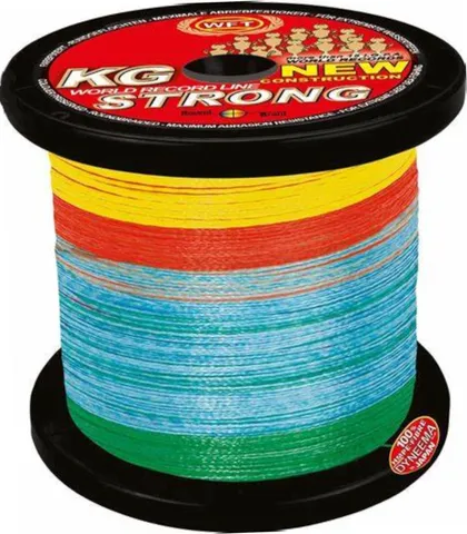 WFT Strong Multicolor Geflochtene Angelschnur 0.52mm 86kg 1000m