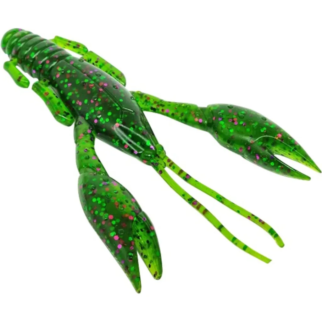 FTM Krawallo Craw Gummiköder 5cm Green Pumpkin Purple / Green Flake