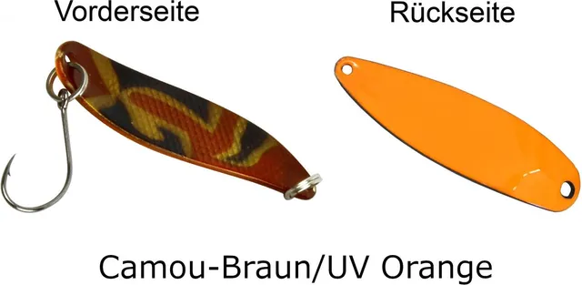 FTM Spoon Hammer 3.3cm 2.4g Camou-Braun/UV Orange