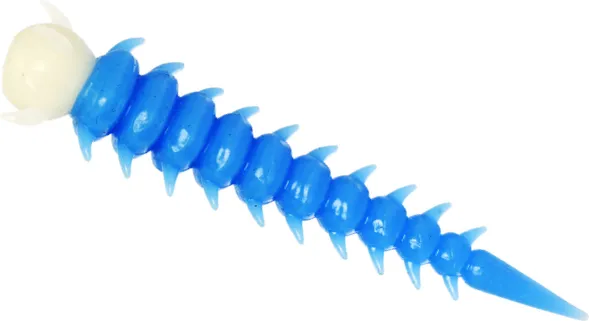 Westin Greedy Worm 5.5cm 8pc Floating Baby Blue/White