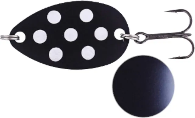 Westin Fidusen Blinker 3.2cm 2.8g Schwarz/Weiß Leuchtend Punkte