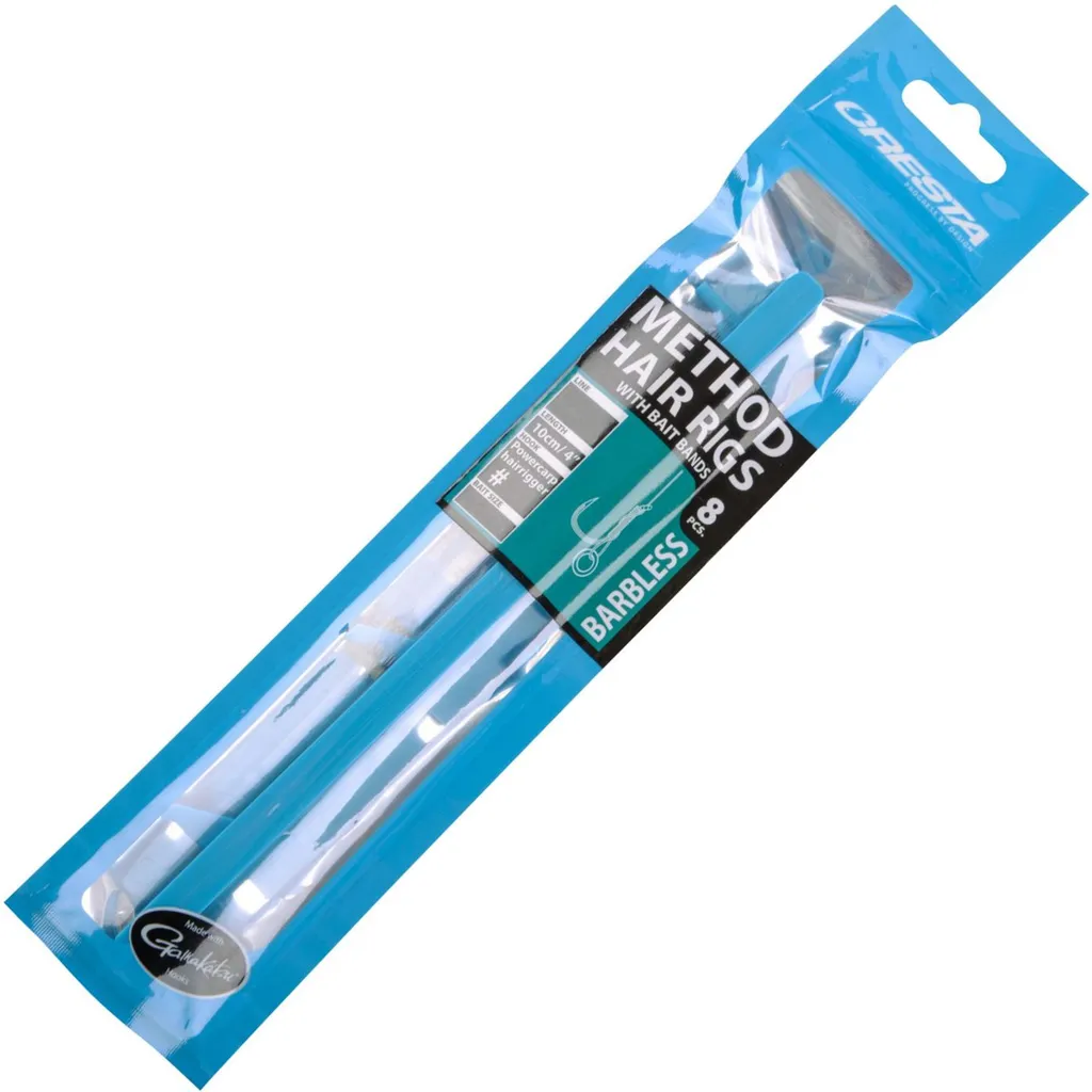 Cresta Method Hair Rigs Barbless #16 3,8kg 10cm