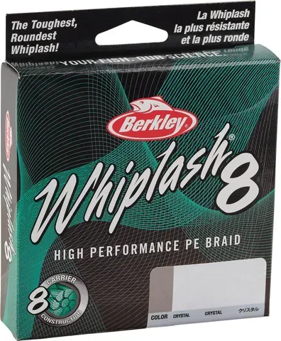 Berkley Whiplash 8 Braided Line 150m 0.06mm 10.7kg Crystal