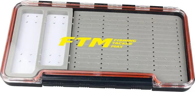 FTM Spoon & Hook Box Tackle Box 18.8x10.3x1.7cm 3 Compartments Clip/Latch