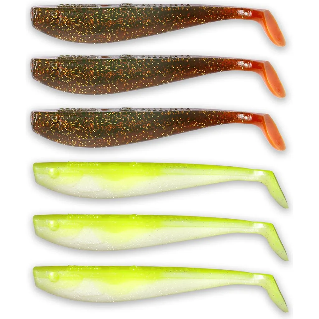 Quantum Q-Paddler Power Packs Gummiköder 8cm magic motoroil + citrus shad