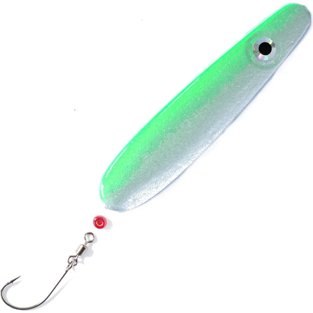 Troutwerk Inline Blinker Meerforellenköder 69570 7,4cm 22g Grün Silber