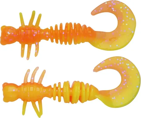 Berkley PowerBait Power Curly 4cm Fluorescent Orange/Sunshine Yellow