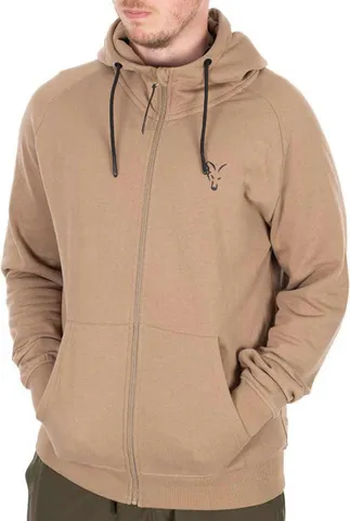Fox Collection LW Zip Hoody Tan Ltd XL