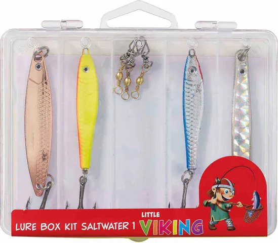 Kinetic Little Viking Lure Box Kit Saltwater Mix 8pc